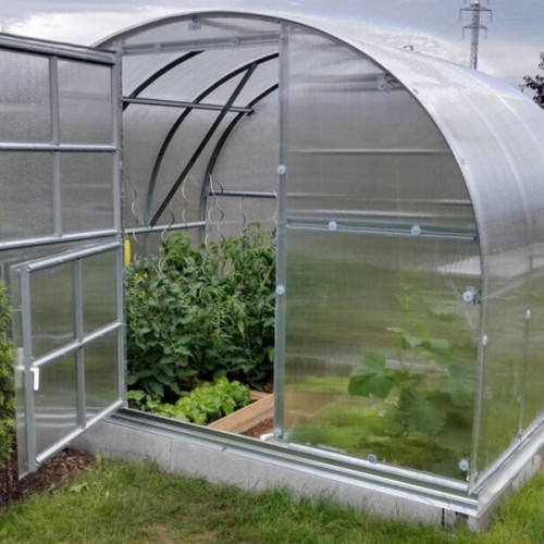 Greenhouse KLASIKA 6 (3x2m) with bases and polycarbonate