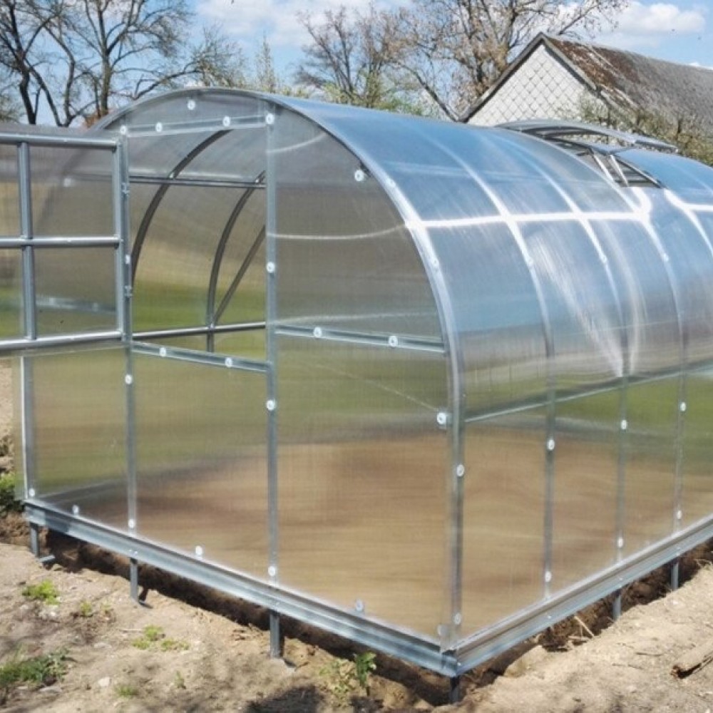 Greenhouse KLASIKA 12 (3x4m) with bases and polycarbonate