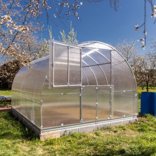 Greenhouses KLASIKA TUBE 3x4m (12m2) with foundation and polycarbonate coating