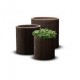 KETER S + M + L CYLINDER PLANTERS set of three flower pots