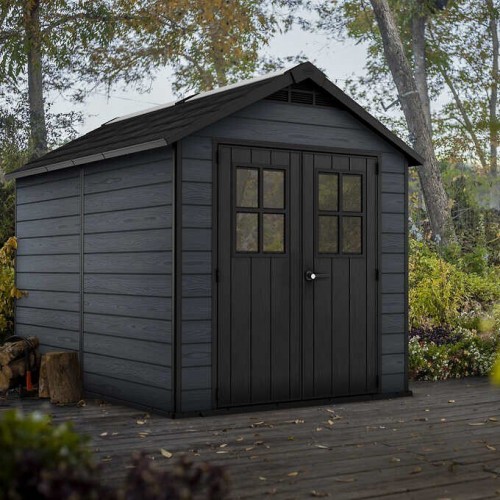 GARDEN SHED KETER NEWTON 759, brown, gray