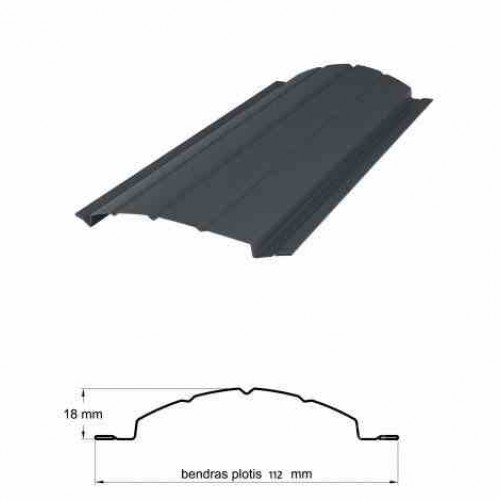 Profiled metal fence boards DIJA PMx2 1650mm