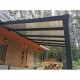 Aluminum canopy 6060x3000x2500mm (dark gray) with 16mm polycarbonate coating