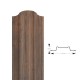 Profilēta metāla žoga štaketas EMKA NBW x 2, koka imitācija
