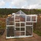 Greenhouse KLASIKA HOUSE 2 with foundation 2,35x2,12 m with 6mm polycarbonate