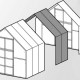 Вставка 2м для теплицы KLASIKA HOUSE с покрытием из поликарбоната 6мм