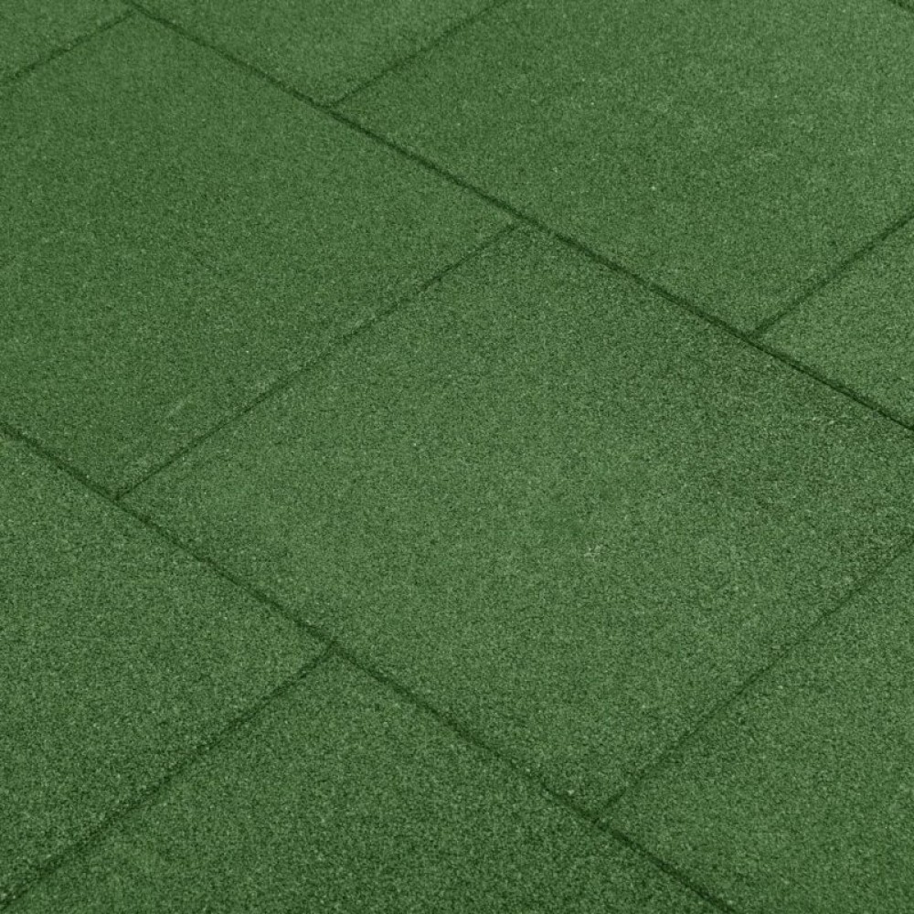 Rubber tiles 30x500x500mm Red, green