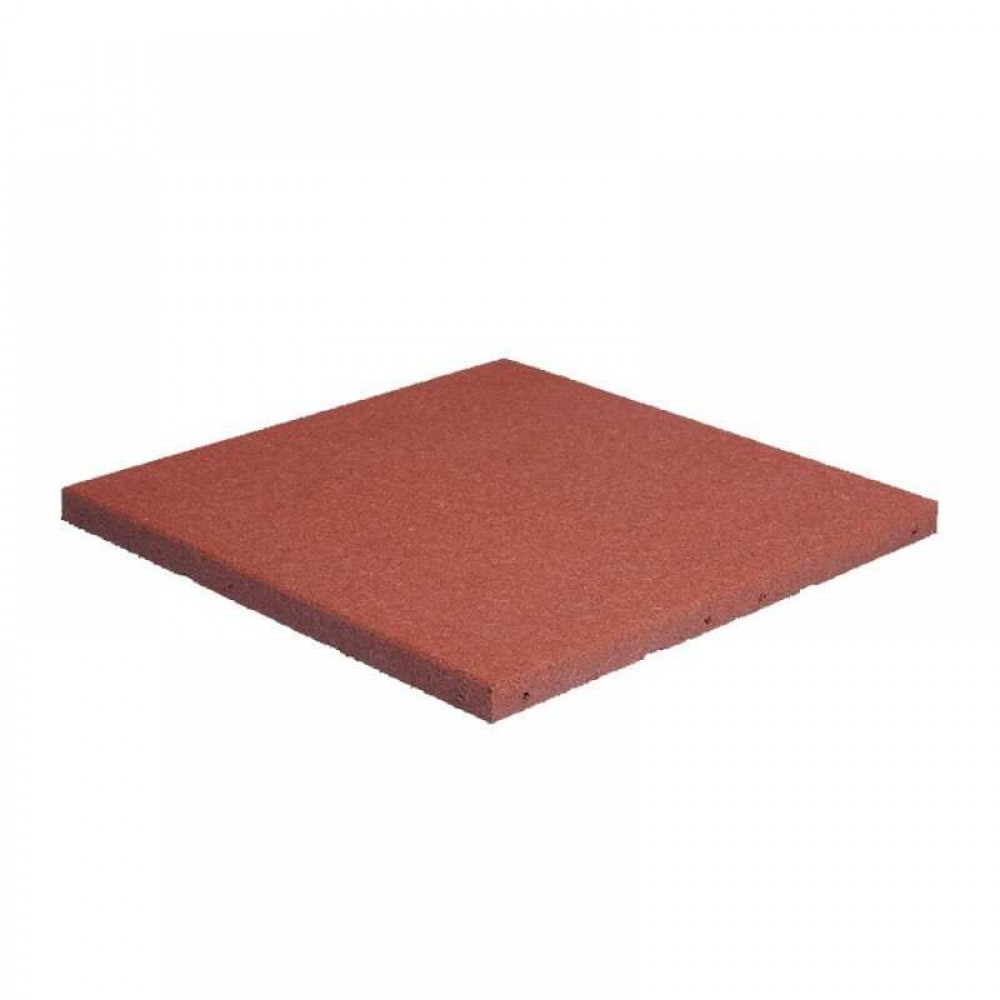 Rubber tiles 40x500x500mm Red