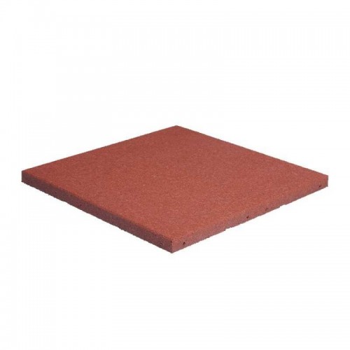 Rubber tiles 40x500x500mm Red