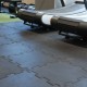 Gumijas grīdu segums PUZZLE sporta zālēm un āra laukumiem 1000 x 1000 mm, melns