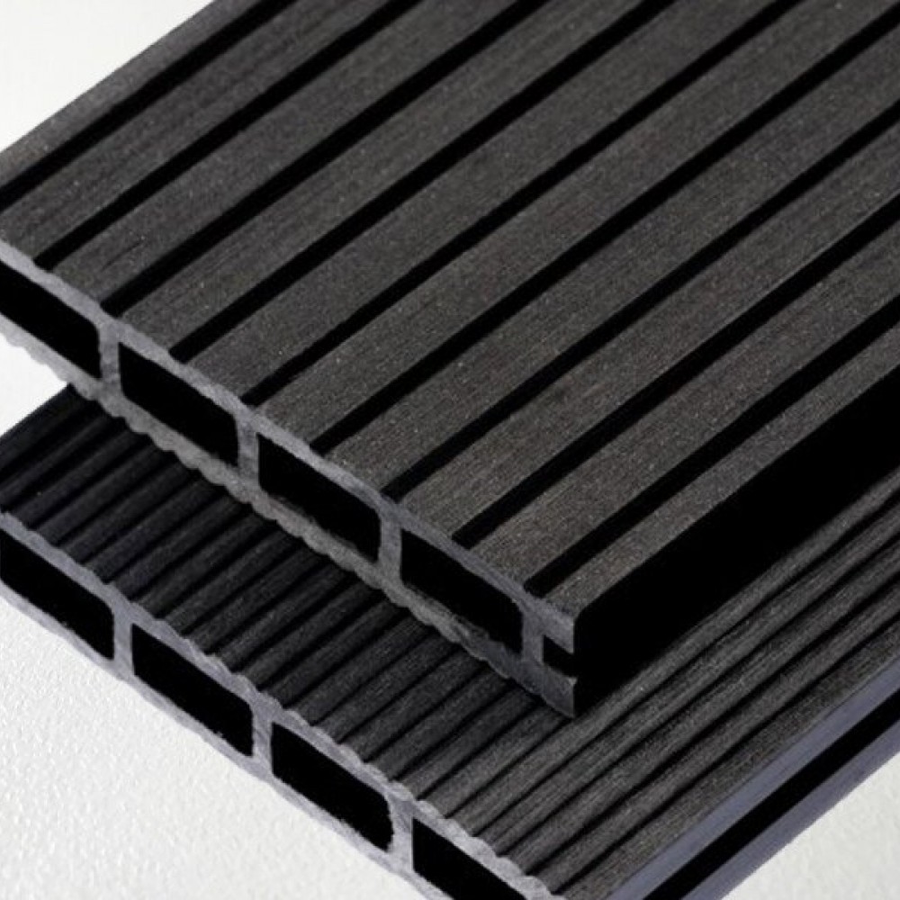 Terrace composite board ART-1, Brown, dark gray, black