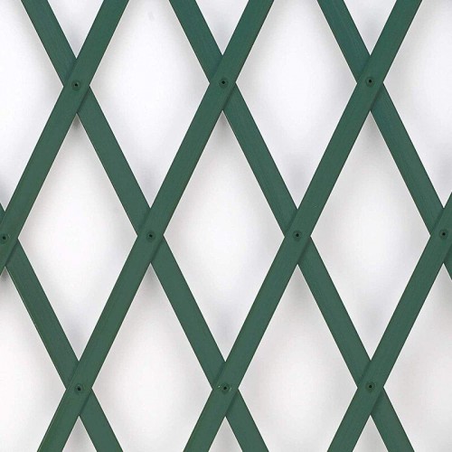 TREPLAS Декоративная раздвижная пластиковая решетка, зеленая 1,00 x 1 м