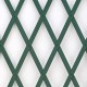 TREPLAS Декоративная раздвижная пластиковая решетка, зеленая 1,00 x 3 м