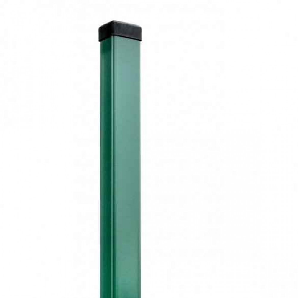 Fence post 60x40x2000mm, 1,3mm, ZN + RAL gray, green