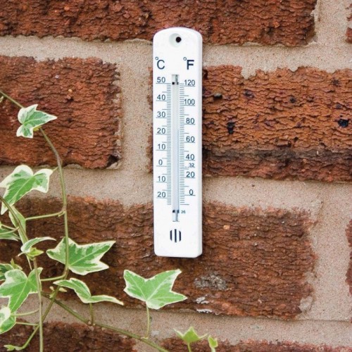 Mini termometrs sienas TENAX, balts