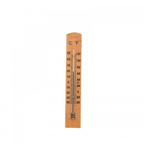 Wall wood thermometer TENAX, Brown