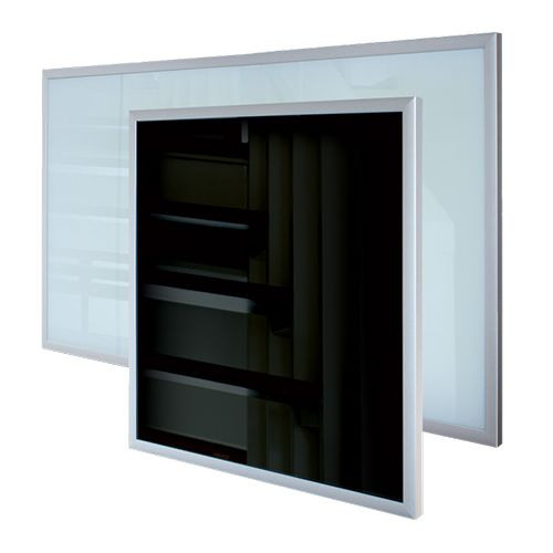 Glass radiant heating panels ECOSUN GS, black
