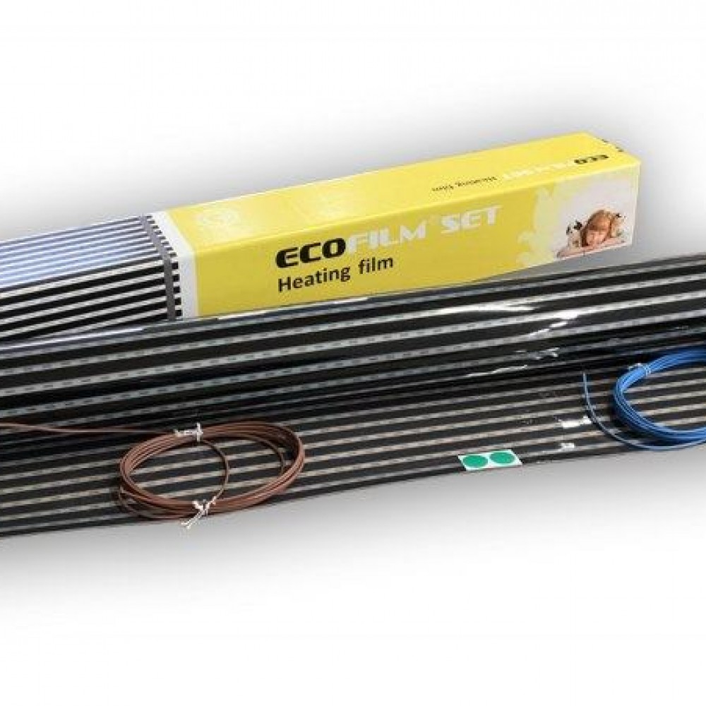 Heating foil set ECOFILM SET, 80W/m2, 230V, width 1m