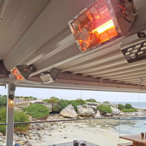 Infrasarkanā sildītāja lampa Heliosa RADIANT INOX Seaside