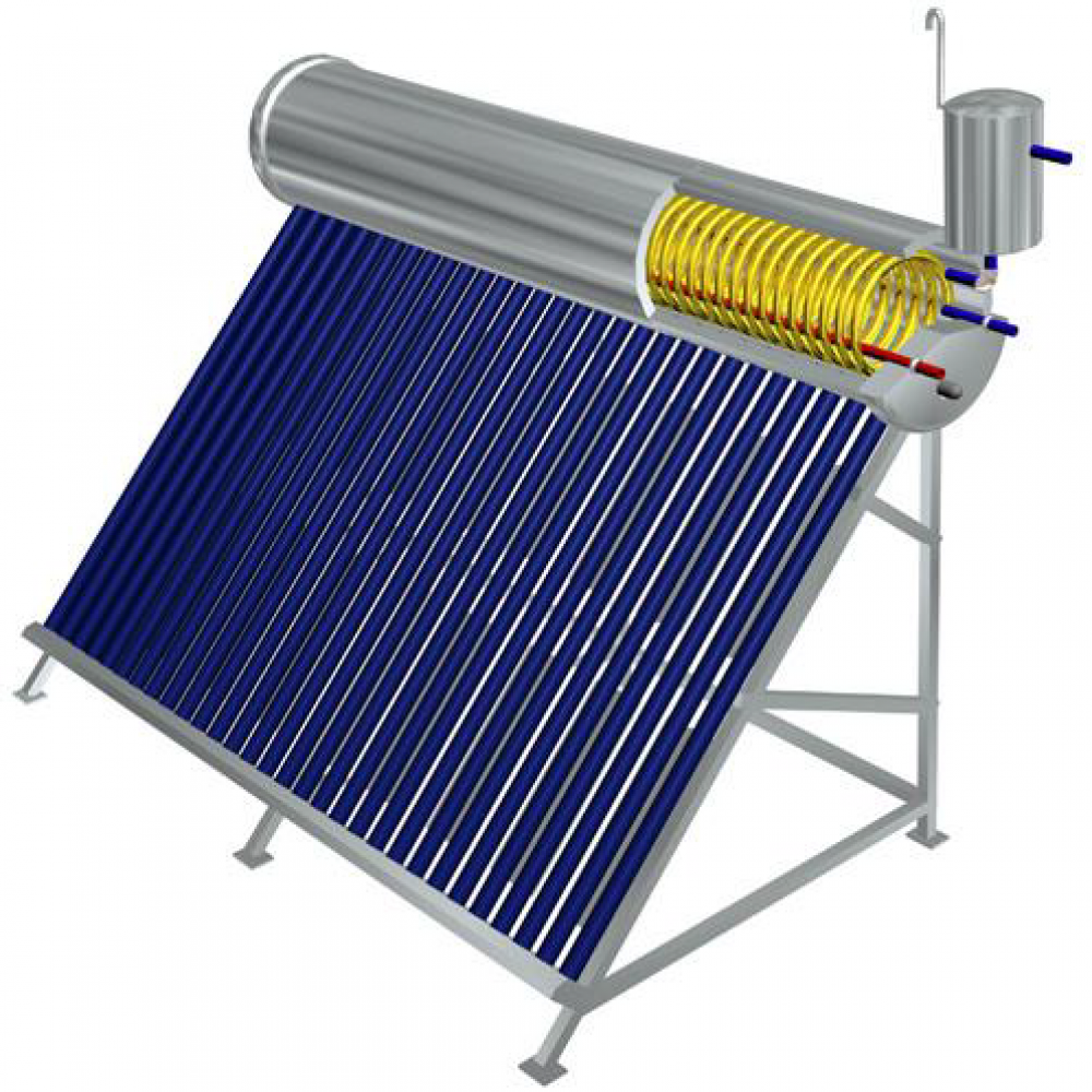 Saules ūdens sildītājs ar siltummaini SWS-PHS-200