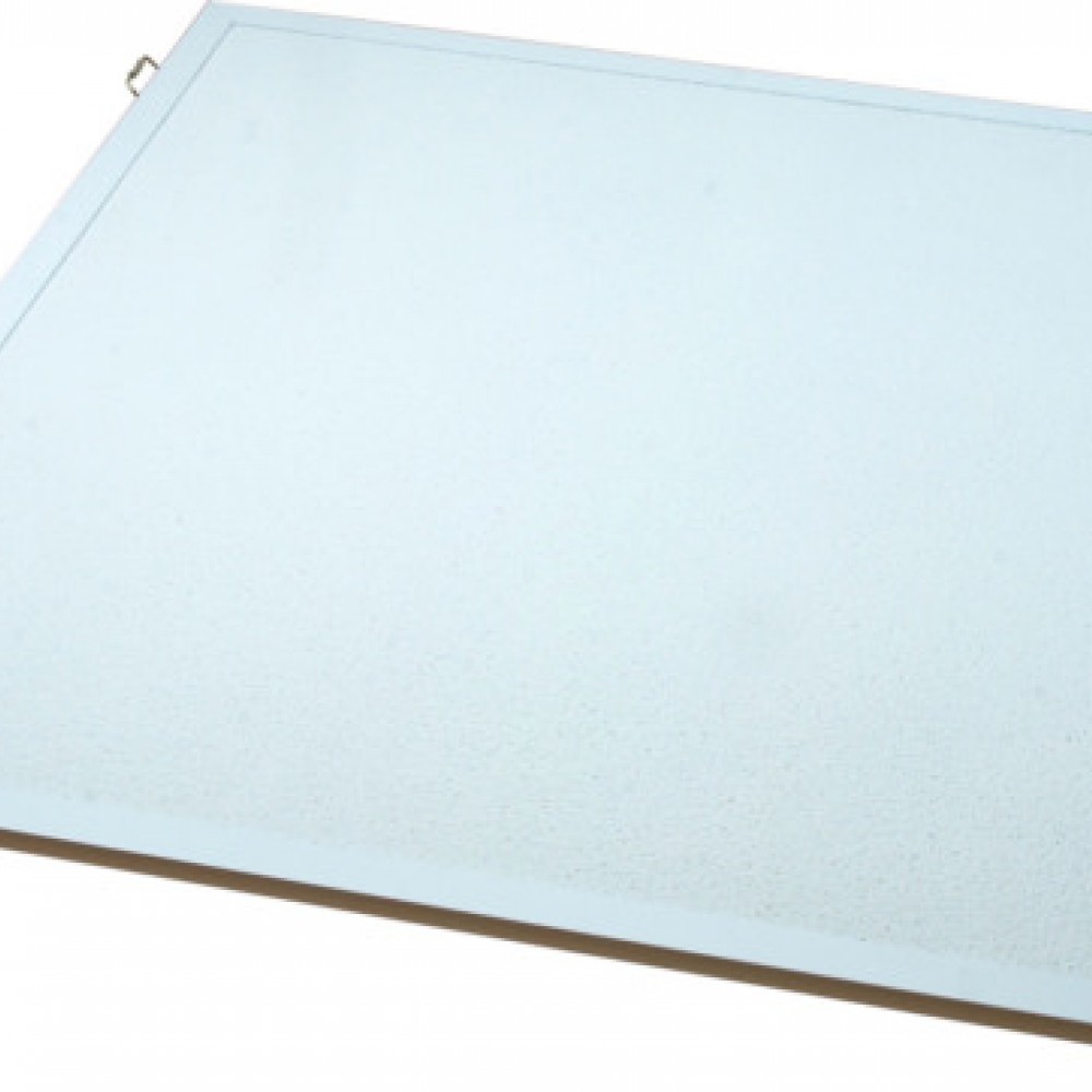 Heating panel ECORA T with an aluminium frame for mounting into plasterboard ceilings