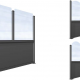 Modular windscreens ELEGANCE MILANO outdoor areas