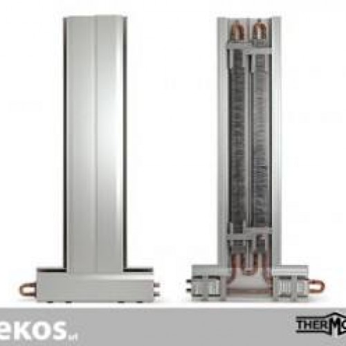 Double vertical model, heating system - skirting boards THERMODUL