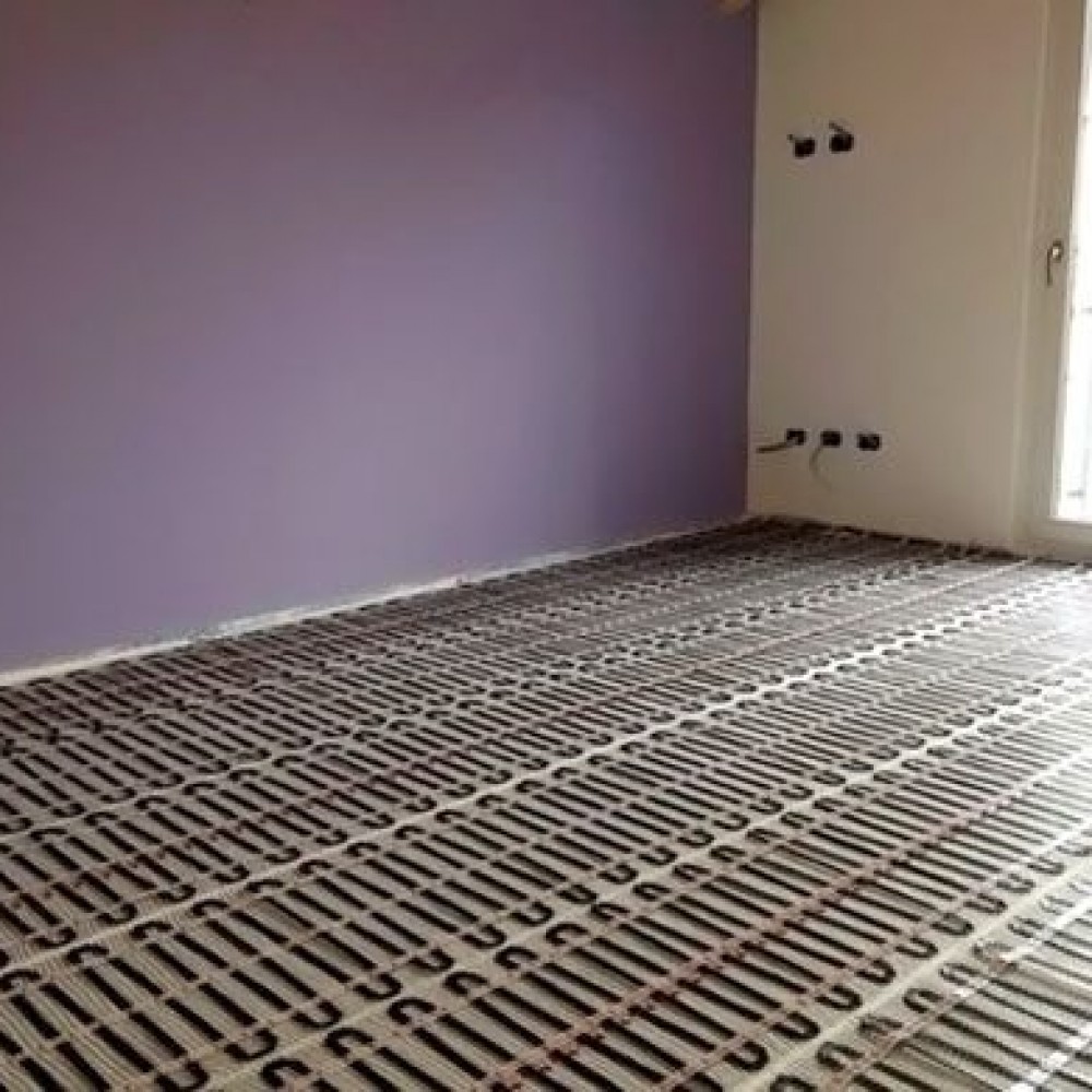 Oglekļa šķiedras infrasarkanās grīdas apkures kabeļu paklājs WARMSET Gold Mat 200W/m2 vannas istabām, zem flīzēm