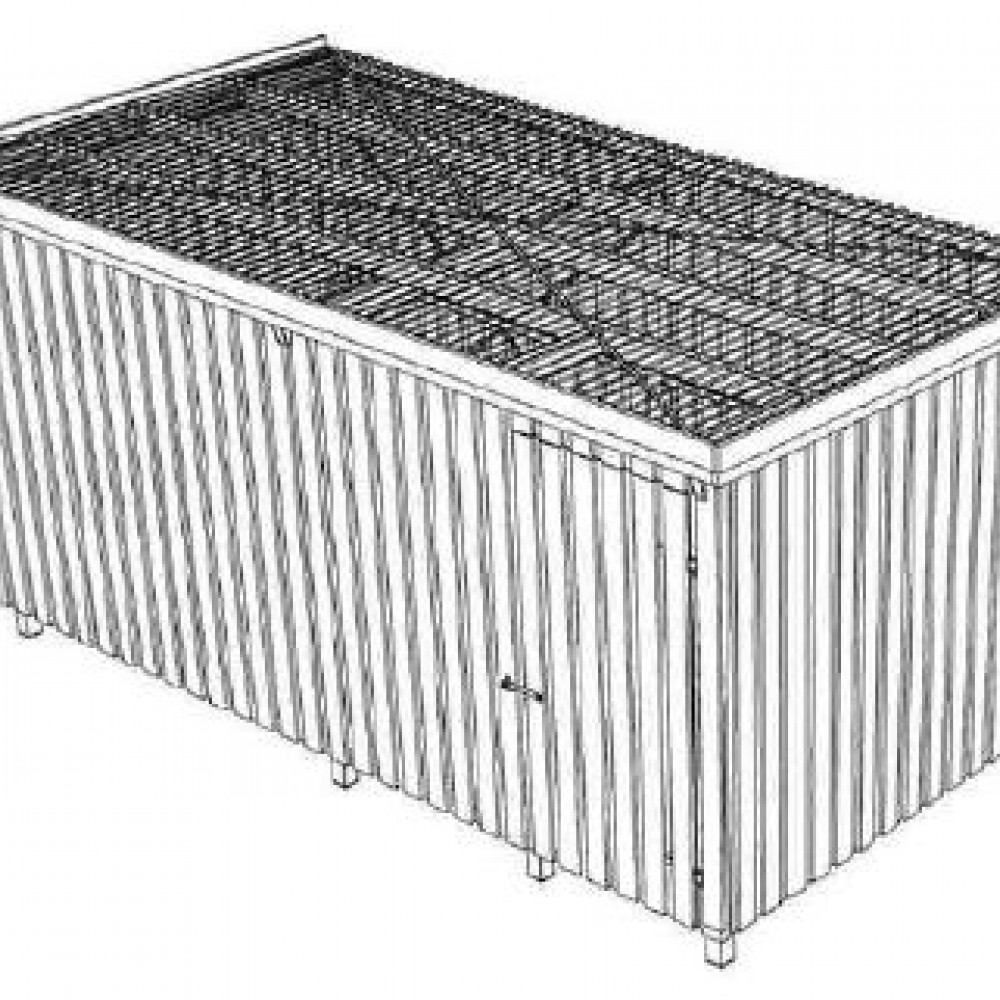 Instrumentu nojume - dārza mājiņa - šķūnītis - riteņu novietne - atkritumu konteineru novietne, 9.9m2
