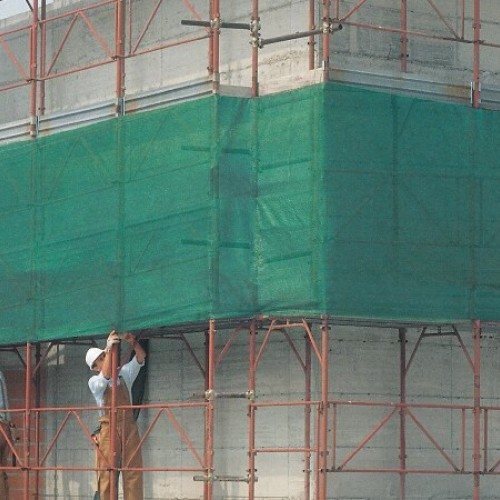 Scaffolding safety net COVERET OC 1,8x10m, green