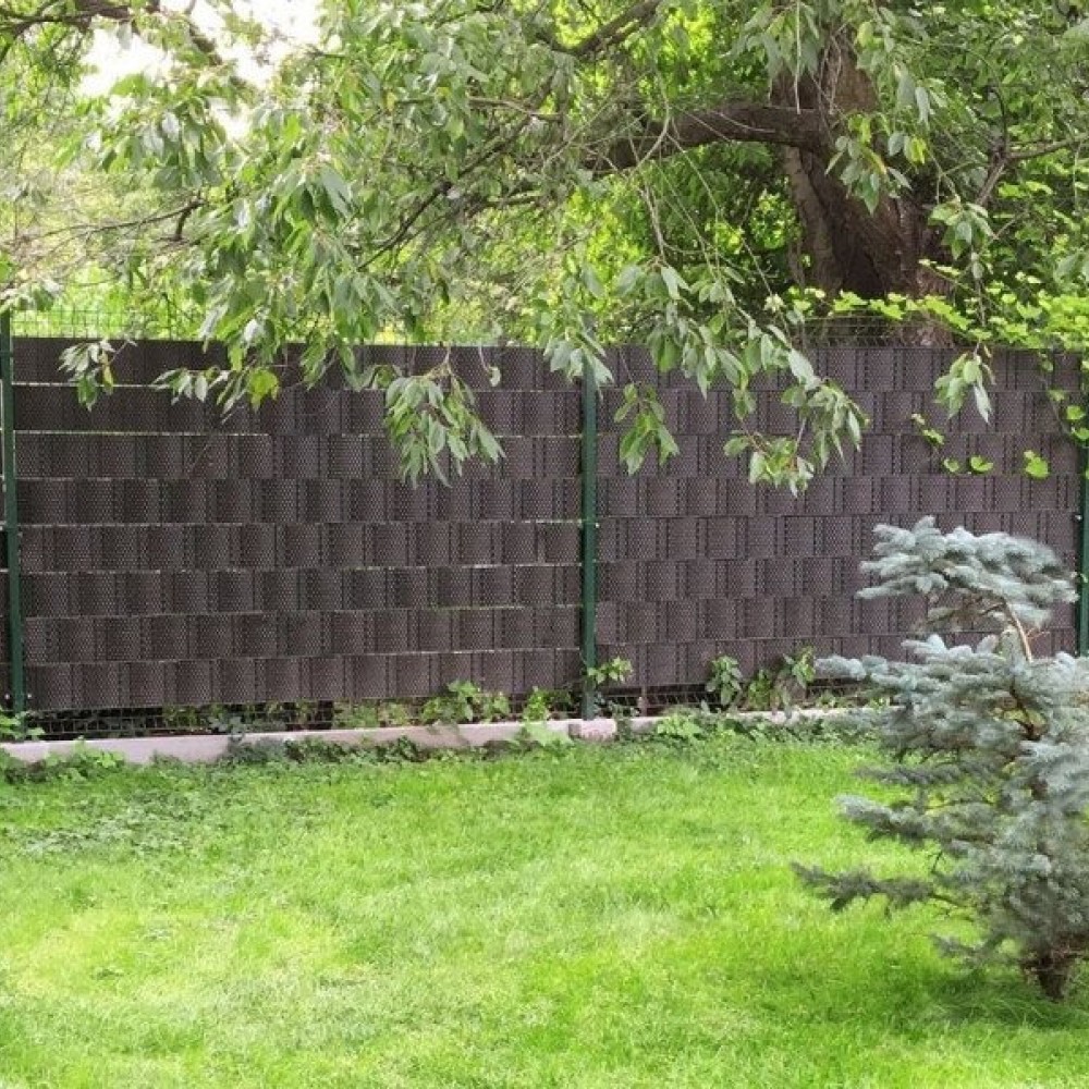 Fance panel Band MIKKO RATTAN 12,75x0,19m MK-01, dark brown