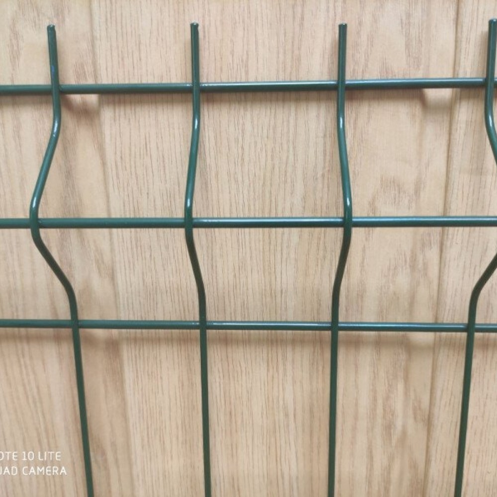 Панельный забор 3D 2,5x1,73 м (200x50мм), d-3/4, ZN + RAL зеленый, серый, коричневый