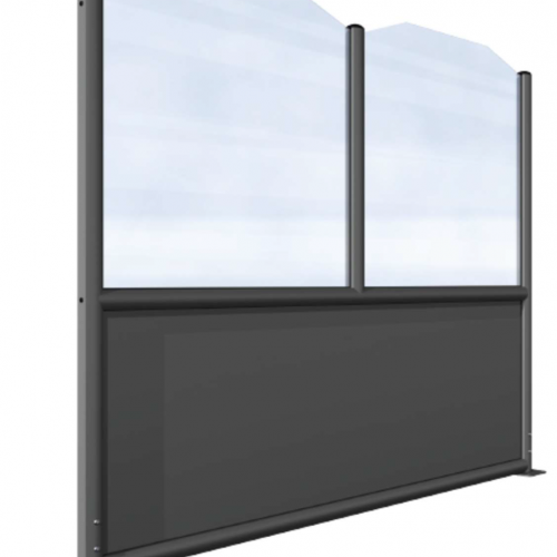 Evolution  Parigi modular windscreens for wall outdoor areas